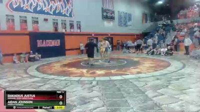 120 lbs Round 1 - Aidan Johnson, MiddleTNFreco vs Dakadius Justus, Ground Zero Wrestling