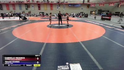 109 lbs Cons. Round 4 - Gabrielle Medeiros, Campbellsville University vs Tehani Soares, Indiana Tech