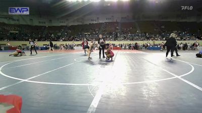 133 lbs Quarterfinal - Jalaina Lang, Moore JH vs Kiley Haywood, Henryetta JH