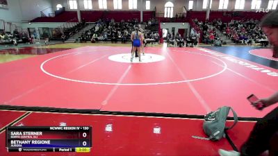 130 lbs Quarterfinal - Sara Sterner, North Central (IL) vs Bethany Regione, Aurora