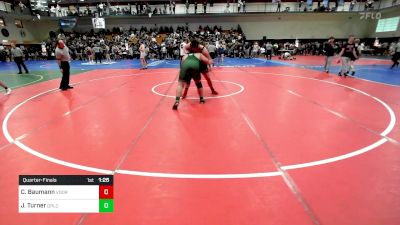 285 lbs Quarterfinal - Cameron Baumann, Voorhees vs Josh Turner, Depaul Catholic