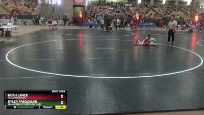 90 lbs Cons. Round 2 - Kyler Pasqualini, Williamson Co Wrestling Club vs Noah Lance, Halls Wrestling