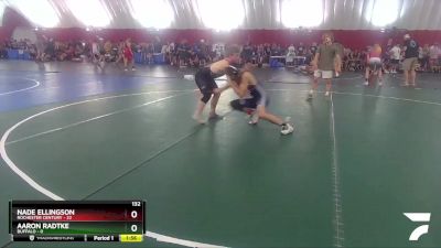 132 lbs Round 3 (16 Team) - Aaron Radtke, Buffalo vs Nade Ellingson, Rochester Century