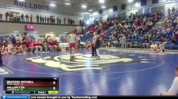 113 lbs 2nd Wrestleback (8 Team) - WILLIAM COX, Commerce Hs vs Braydon Mitchell, Social Circle