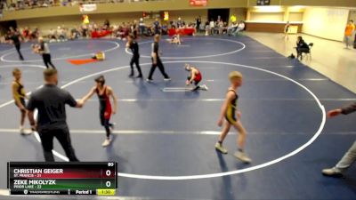 80 lbs Semis & 1st Wrestleback (8 Team) - Christian Geiger, St. Francis vs Zeke Mikolyzk, Prior Lake