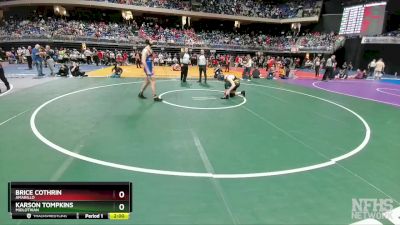 5A 190 lbs Quarterfinal - Brice Cothrin, Amarillo vs Karson Tompkins, Midlothian