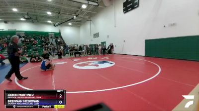 157 lbs Champ. Round 1 - Jaxon Martinez, Eastside United Wrestling Club vs Brennan McGowan, Jackson Hole Wrestling Club