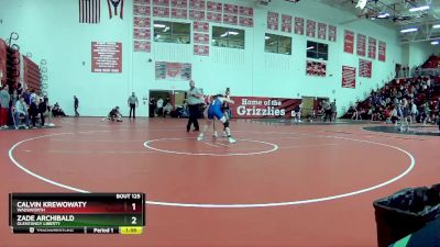 138 lbs Round 3 - Zade Archibald, Olentangy Liberty vs Calvin Krewowaty, Wadsworth