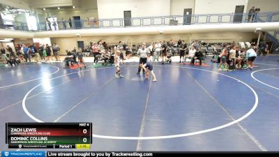 53-56 lbs Round 1 - Dominic Collins, Sanderson Wrestling Academy vs Zach Lewis, Champions Wrestling Club