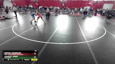 93-97 lbs Round 4 - Sophia Anderson, West Salem Bangor Wrestling vs Charlie Jones, Wisconsin