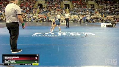 118 lbs Cons. Round 2 - Brianna Mayer, Central Cass vs Ella Wald, Bismarck Century