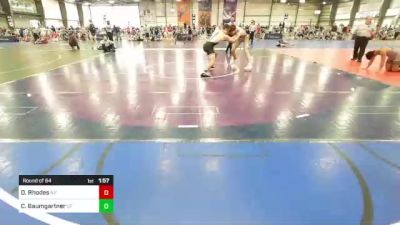 170 lbs Round Of 64 - Daniel Rhodes, NY vs Corbin Baumgartner, UT