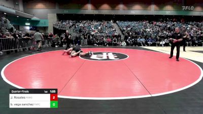 215 lbs Quarterfinal - Jose Rosales, Pomona vs Benjamin Vega Sanchez, Foothill (Palo Cedro)