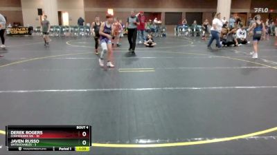 85 lbs Quarterfinals (8 Team) - Javen Russo, Untouchables vs Derek Rogers, Contenders WA