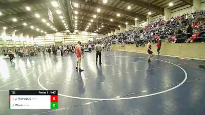 132 lbs Quarterfinal - Jeff Heywood, Spanish Fork vs Jonah Ware, Wasatch