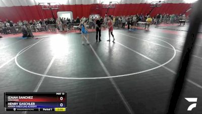 120 lbs Champ. Round 1 - Izaiah Sanchez, Wisconsin vs Henry Gaschler, Askren Wrestling Academy