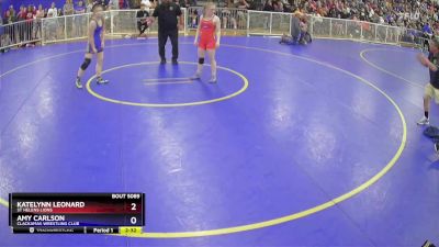 110 lbs 1st Place Match - Katelynn Leonard, St Helens Lions vs Amy Carlson, Clackamas Wrestling Club