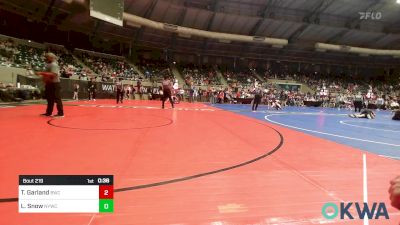 55 lbs Consi Of 4 - Tristan Garland, Berryhill Wrestling Club vs Lawsyn Snow, Newcastle Youth Wrestling