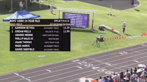 Youth Boys' 100m, Prelims 11 - Age 14