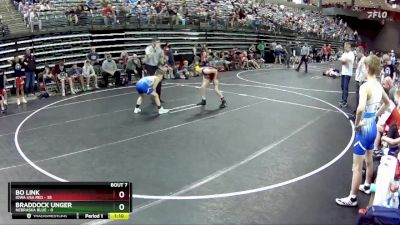 90 lbs Round 3 (6 Team) - Bo Link, Iowa USA Red vs Braddock Unger, Nebraska Blue