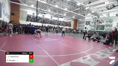 150 lbs Champ. Round 1 - Jakob Heberling, South Torrance vs Sebastian Barajas, St. John Bosco