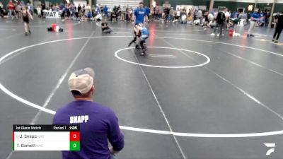 71-76 lbs 1st Place Match - Jhett Snapp, Wray Wrestling Club vs Trey Barnett, Elm Creek Wresting Club