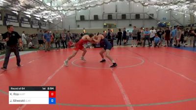 70 kg Round Of 64 - Kyler Rea, WVRTC vs Joseph Sliwoski, Clarion RTC