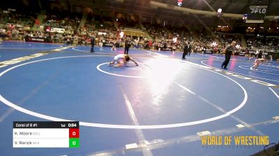 64 lbs Consi Of 8 #1 - Kace Moore, Collinsville Cardinal Youth Wrestling vs Viliami Nau Rarick, Westlake