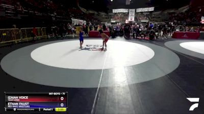 71 lbs Quarterfinal - Izaiah Voice, Team Viper vs Ethan Faust, Red Wave Wrestling