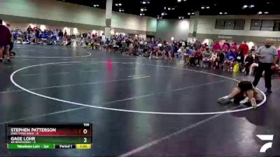 106 lbs Round 3 (6 Team) - Stephen Patterson, Ohio Titan Gold vs Gage Lohr, SD Renegades