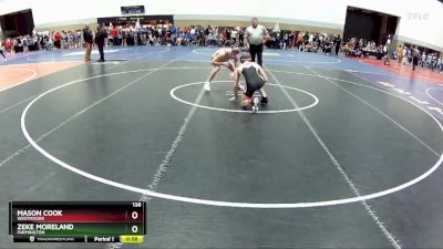 138 lbs Cons. Round 1 - Mason Cook, Westmoore vs Zeke Moreland, Farmington