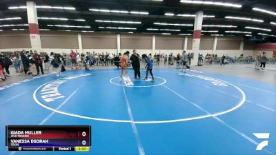 127 lbs Quarterfinal - Giada Muller, Jflo Trained vs Vanessa Egorah, Texas