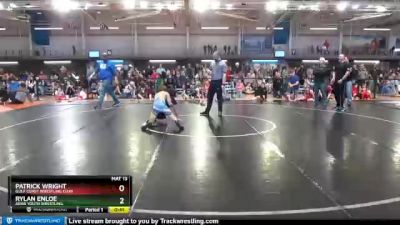 103 lbs Semifinal - Patrick Wright, Gulf Coast Wrestling Club vs Rylan Enloe, Arab Youth Wrestling