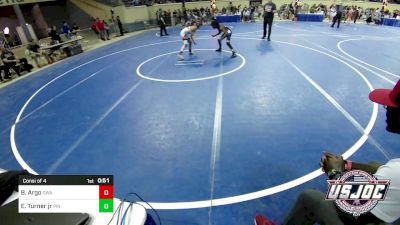 85 lbs Consi Of 4 - Brock Argo, Oklahoma Wrestling Academy vs Ej Turner Jr, Pin-King All Stars