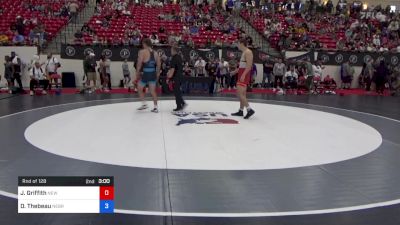 86 kg Rnd Of 128 - Justin Griffith, New Jersey vs Dominic Thebeau, Nebraska Wrestling Training Center