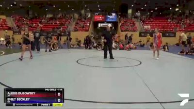 119 lbs Round 2 - Alexis Dubowsky, AR vs Emily Beckley, OK