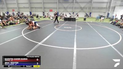 182 lbs Placement Matches (8 Team) - Quentin-Xavier Burns, TEAM NC vs Broc Righter, Team Alabama