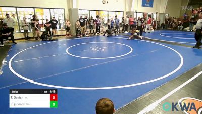 80 lbs Semifinal - Tajuan Davis, Team Tulsa Wrestling Club vs Drey Johnson, Pin-King All Stars