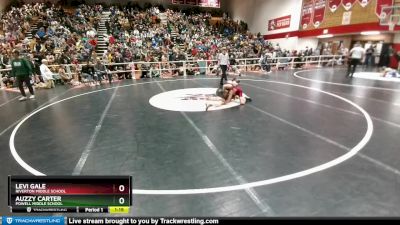 105 lbs Quarterfinal - Levi Gale, Riverton Middle School vs Auzzy Carter, Powell Middle School