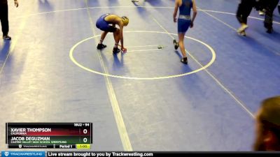 94 lbs Cons. Round 1 - Xavier Thompson, California vs Jacob Deguzman, Castro Valley HIgh School Wrestling