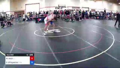 74 kg Cons 16 #1 - Marc Koch, CLT Regional Training Center vs Domenic D?Agostino, Team Pennsylvania