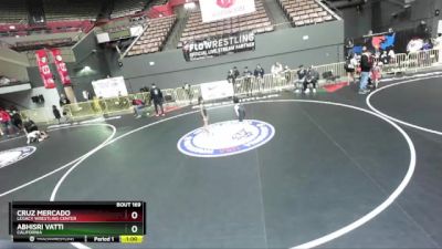 53 lbs Champ. Round 2 - Abhisri Vatti, California vs Cruz Mercado, Legacy Wrestling Center