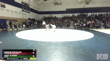 106 lbs 1st Place Match - Konnor Spradling, Lakeside (Nine Mile Falls) vs Saidt Alvarez, Quincy