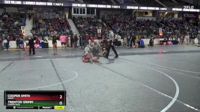 100 lbs Semifinal - Cooper Smith, Maize vs Trenton Grimm, Cherryvale