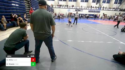 46 lbs Final - Beckett Mills, Team Tulsa Wrestling Club vs Beckett Steele, Fayetteville Youth Wrestling Club