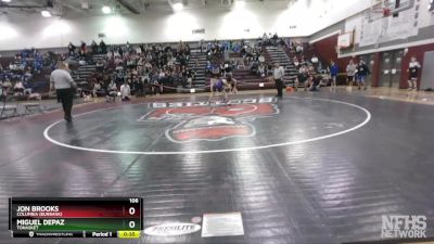 106 lbs 3rd Place Match - Miguel Depaz, Tonasket vs Jon Brooks, Columbia (Burbank)