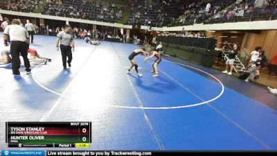 86 lbs Champ. Round 2 - Tyson Stanley, Big Game Wrestling Club vs Hunter Oliver, Iowa