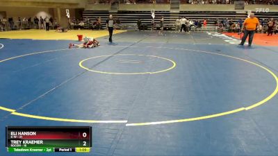 85 lbs Quarterfinal - Eli Hanson, K-W vs Trey Kraemer, Rocori