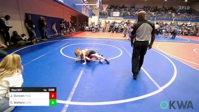 60 lbs Consi Of 8 #2 - Jacob Duncan, Prague vs Cade Walters, Dark Cloud Wrestling Club