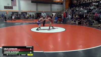 83 lbs Semifinal - Carson Olmstead, Anamosa Wrestling Club vs Cruz Coorough, North Liberty Wrestling Club